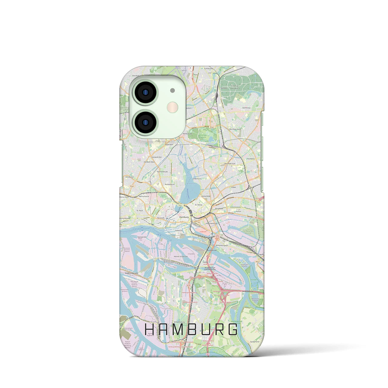 【ハンブルク(ドイツ)】地図柄iPhoneケース(バックカバータイプ)