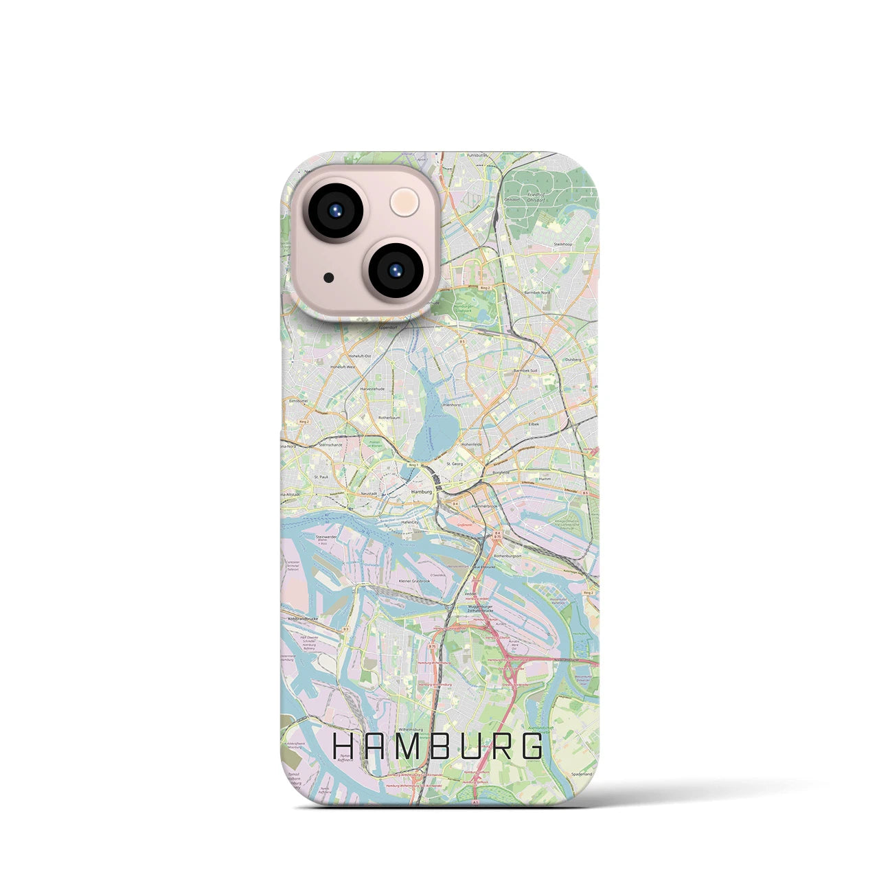 【ハンブルク(ドイツ)】地図柄iPhoneケース(バックカバータイプ)