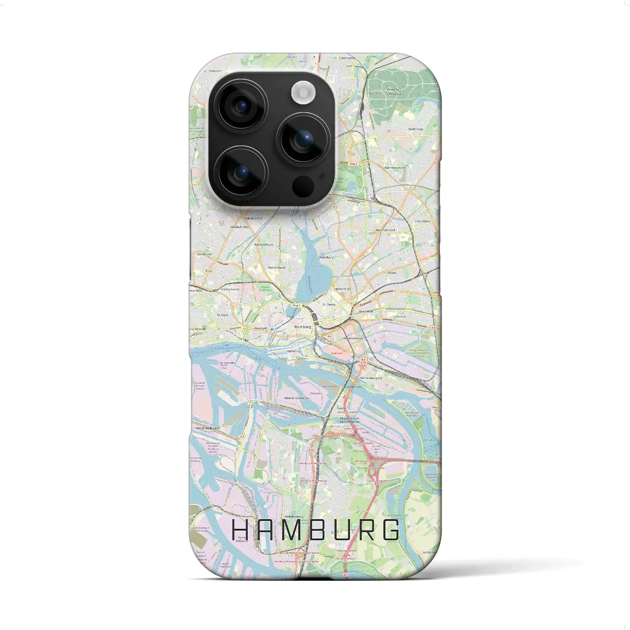 【ハンブルク(ドイツ)】地図柄iPhoneケース(バックカバータイプ)