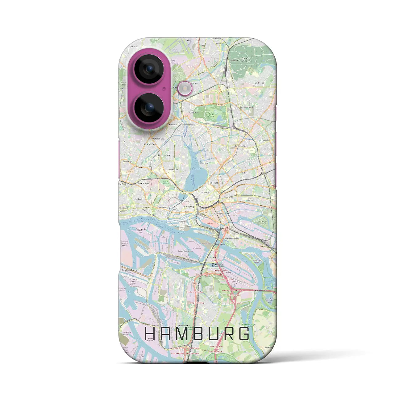 【ハンブルク(ドイツ)】地図柄iPhoneケース(バックカバータイプ)