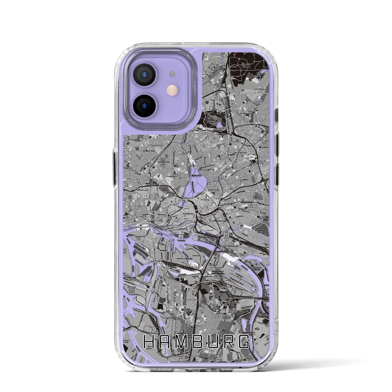 【ハンブルク(ドイツ)】地図柄iPhoneケース(MagSafeタイプ)