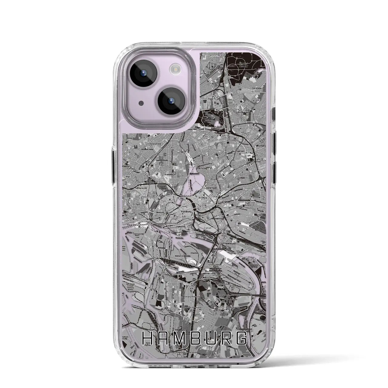 【ハンブルク(ドイツ)】地図柄iPhoneケース(MagSafeタイプ)