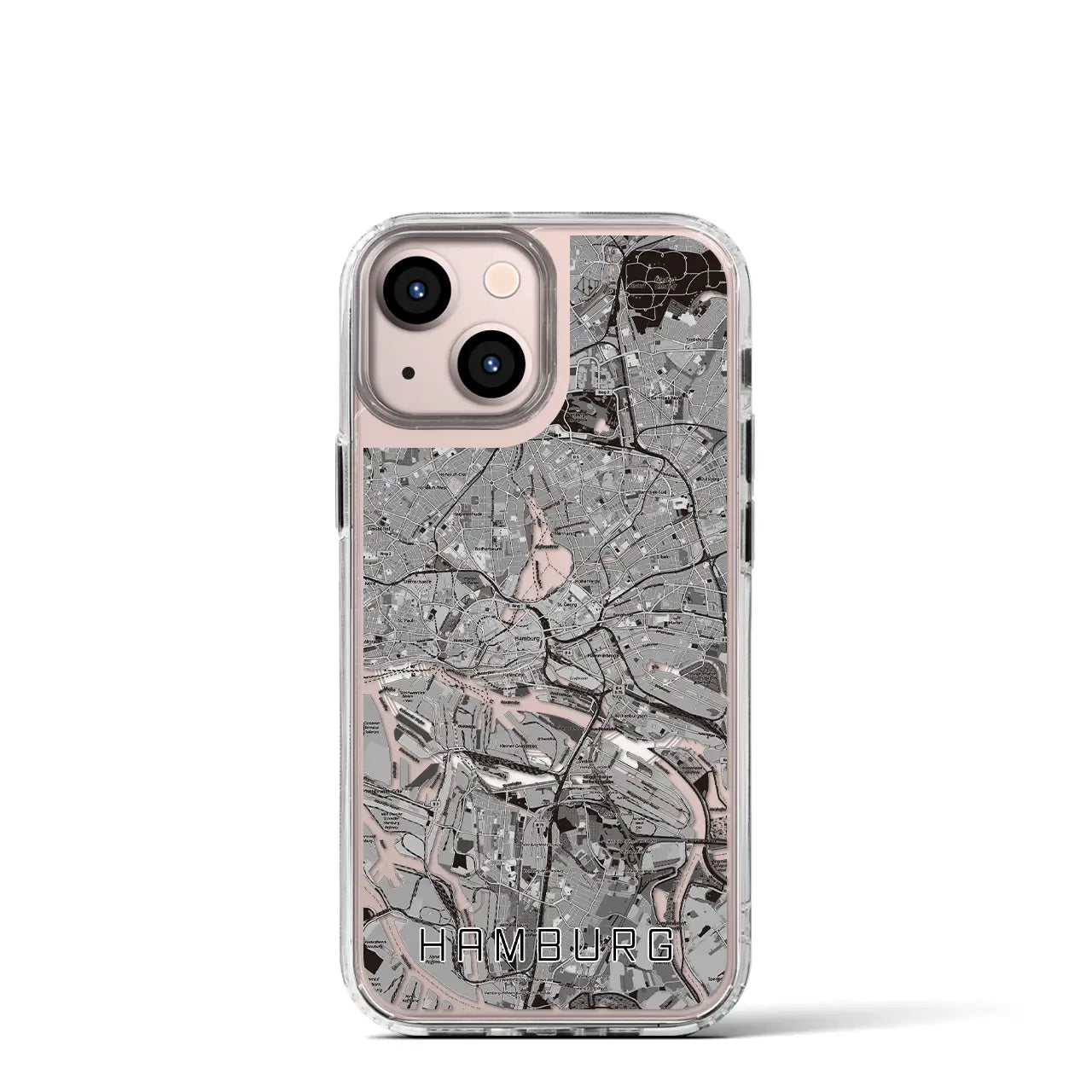 【ハンブルク(ドイツ)】地図柄iPhoneケース(MagSafeタイプ)