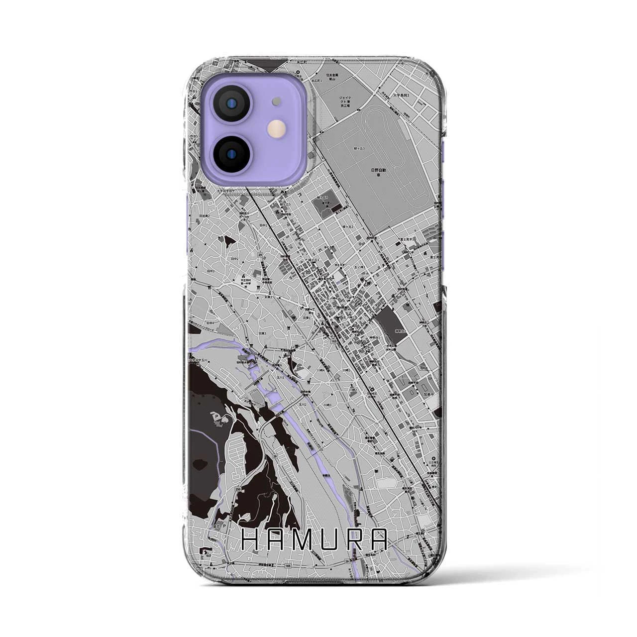 【羽村(東京都)】地図柄iPhoneケース(クリアタイプ)