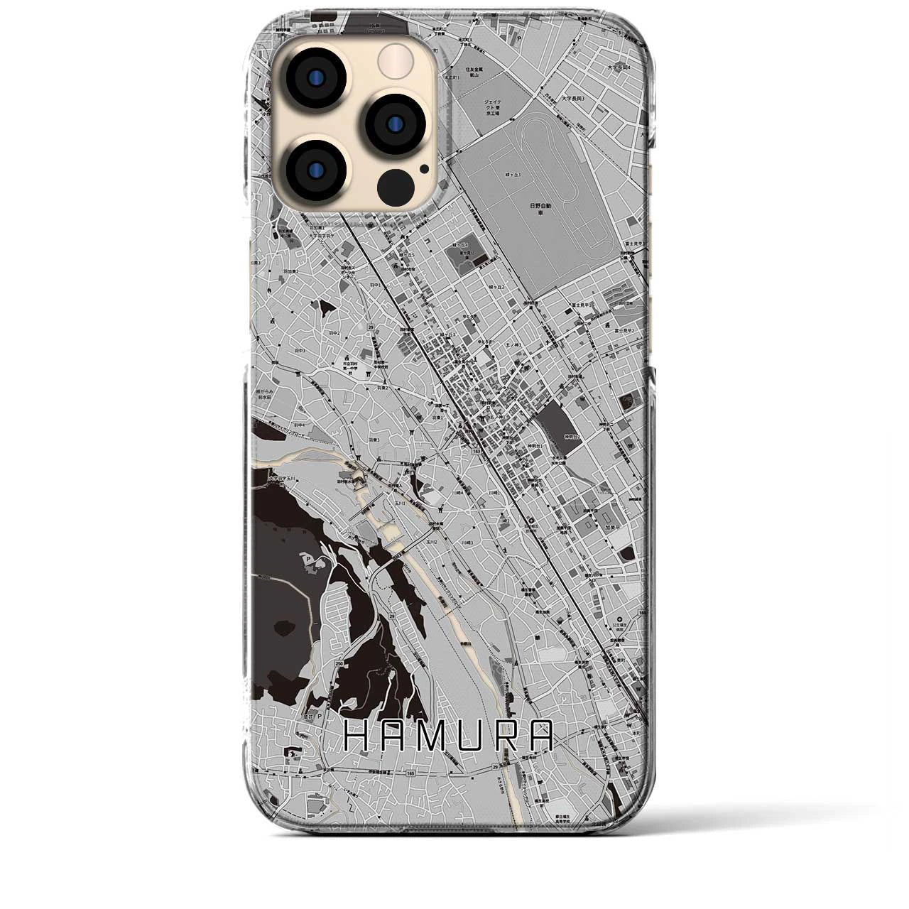 【羽村(東京都)】地図柄iPhoneケース(クリアタイプ)