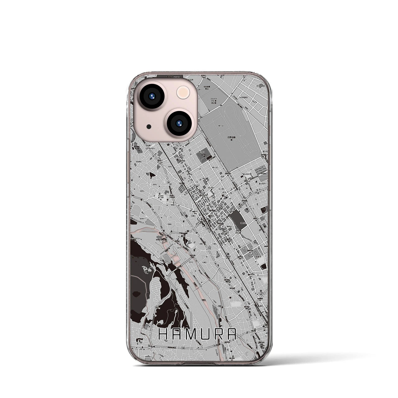 【羽村(東京都)】地図柄iPhoneケース(クリアタイプ)