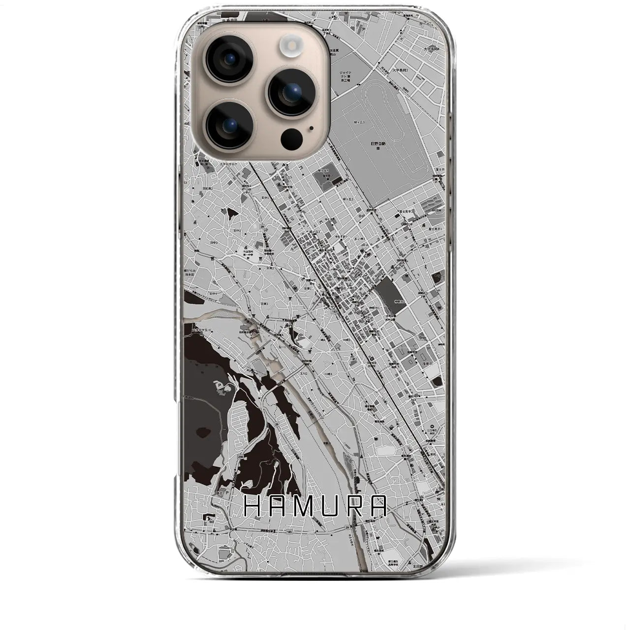 【羽村(東京都)】地図柄iPhoneケース(クリアタイプ)