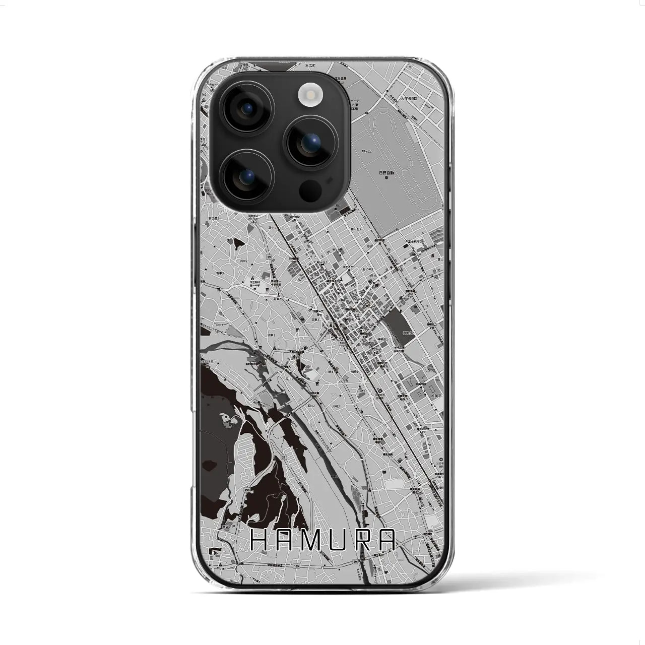 【羽村(東京都)】地図柄iPhoneケース(クリアタイプ)