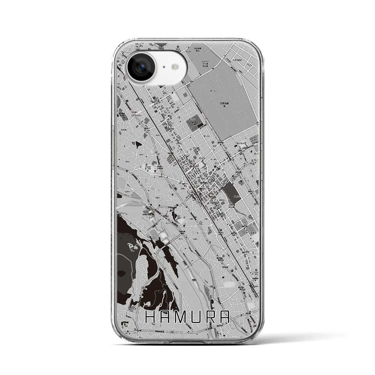 【羽村(東京都)】地図柄iPhoneケース(クリアタイプ)