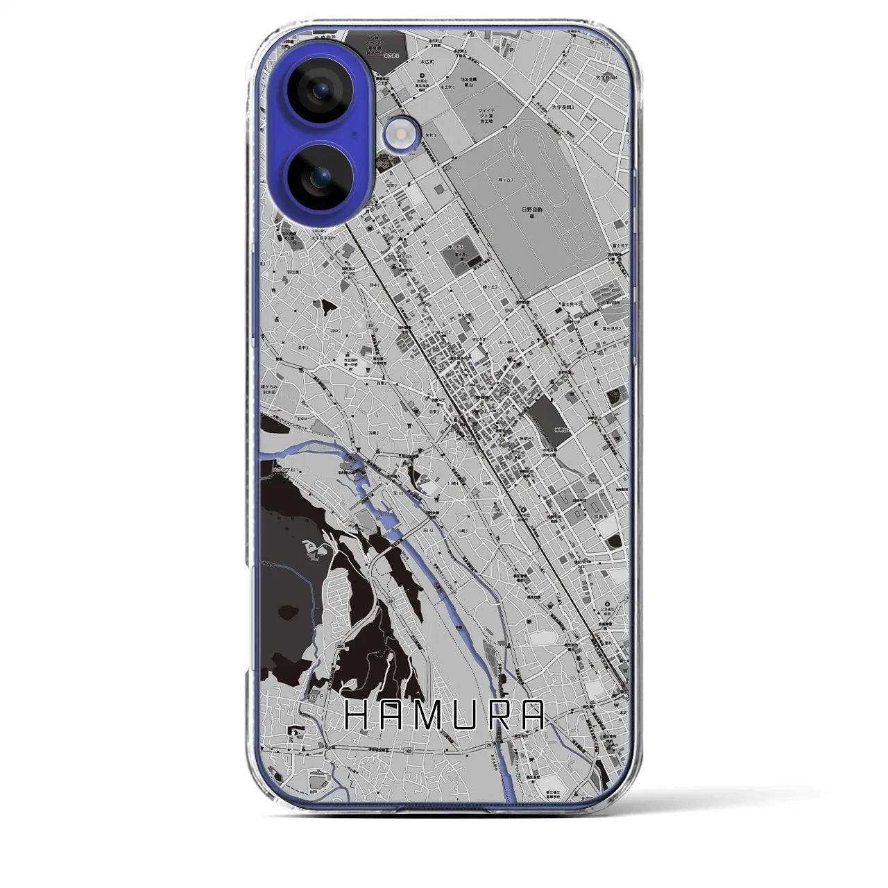 【羽村(東京都)】地図柄iPhoneケース(クリアタイプ)