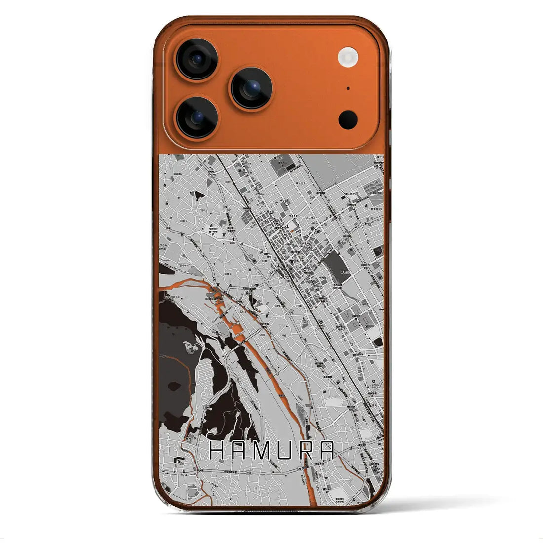 【羽村(東京都)】地図柄iPhoneケース(クリアタイプ)