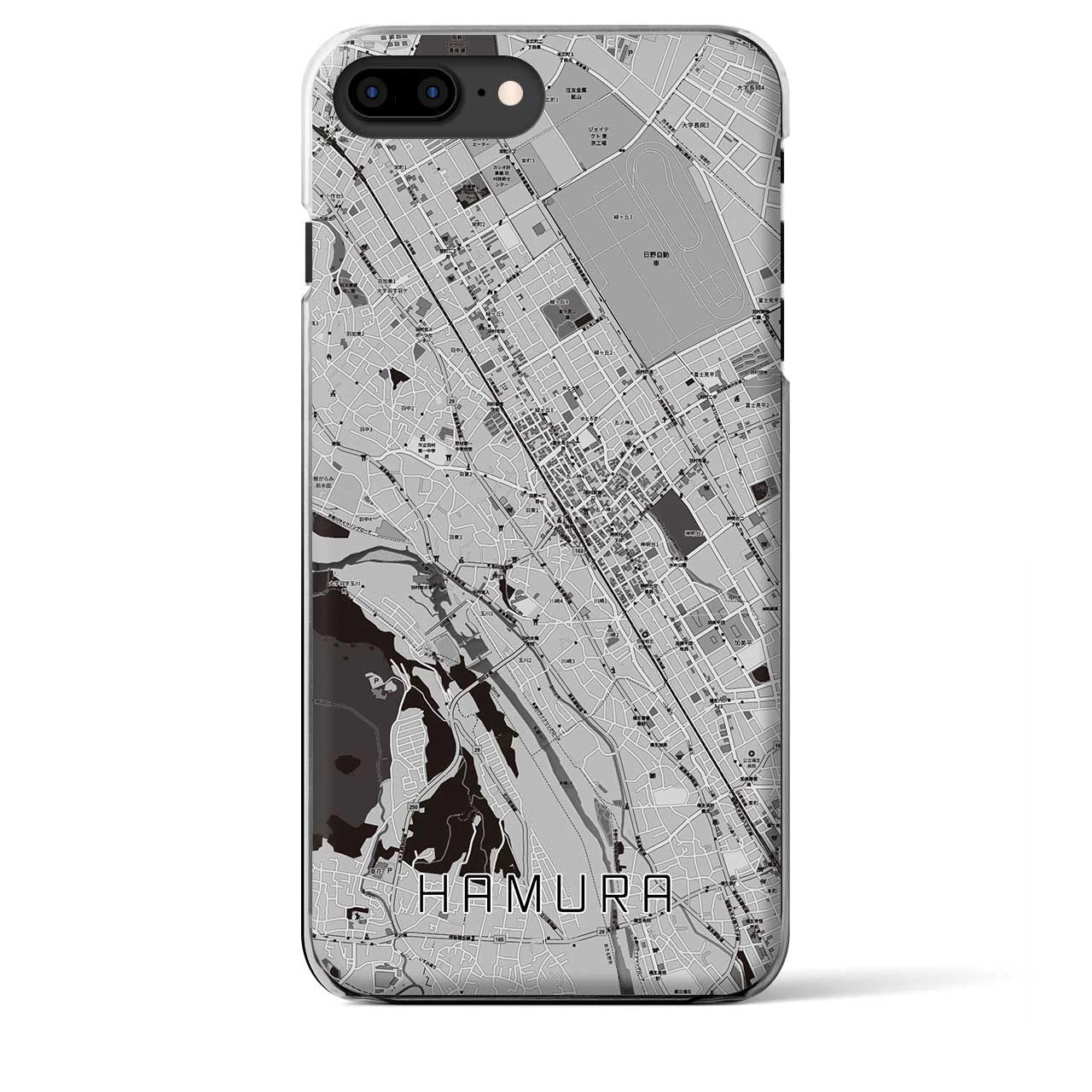【羽村(東京都)】地図柄iPhoneケース(クリアタイプ)