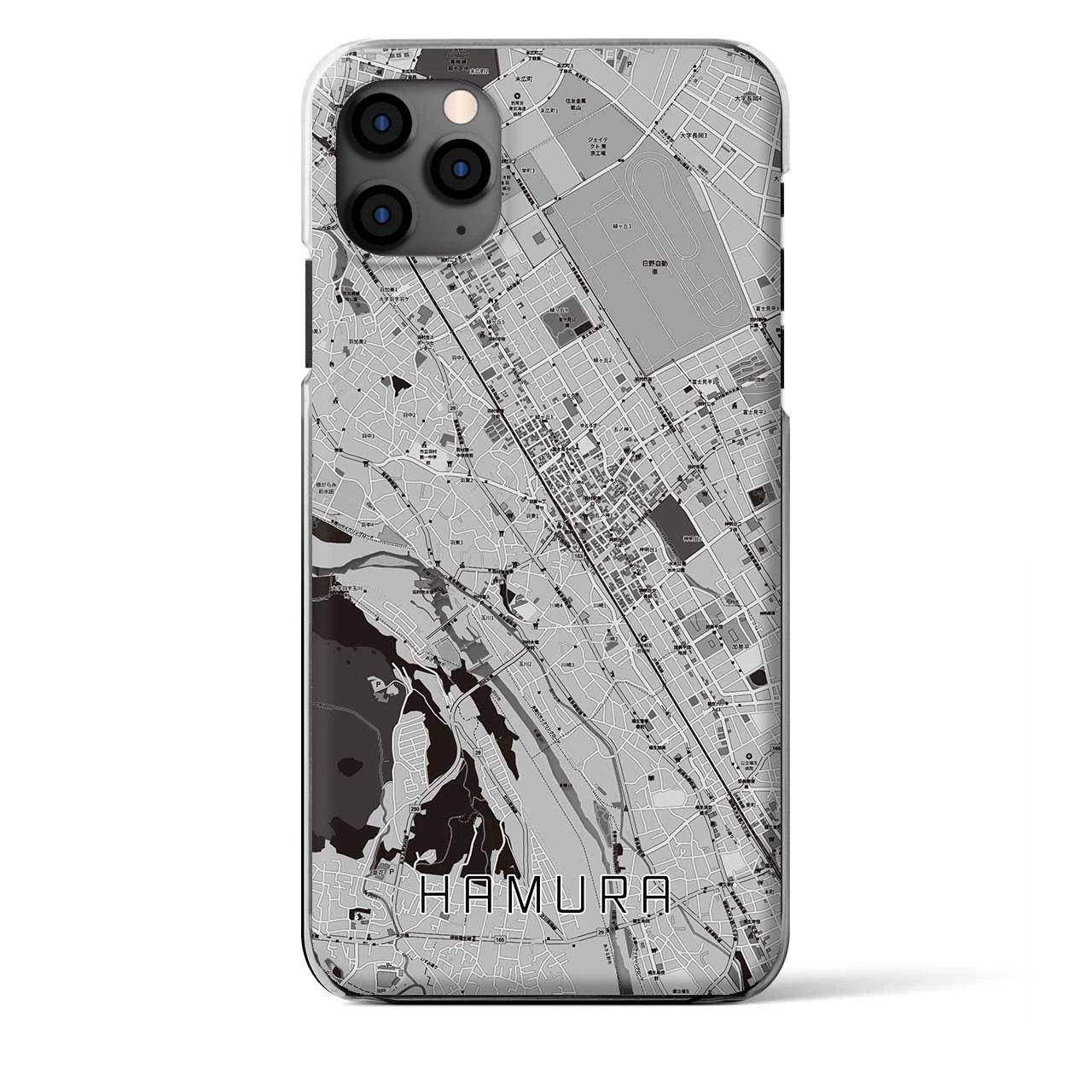 【羽村(東京都)】地図柄iPhoneケース(クリアタイプ)