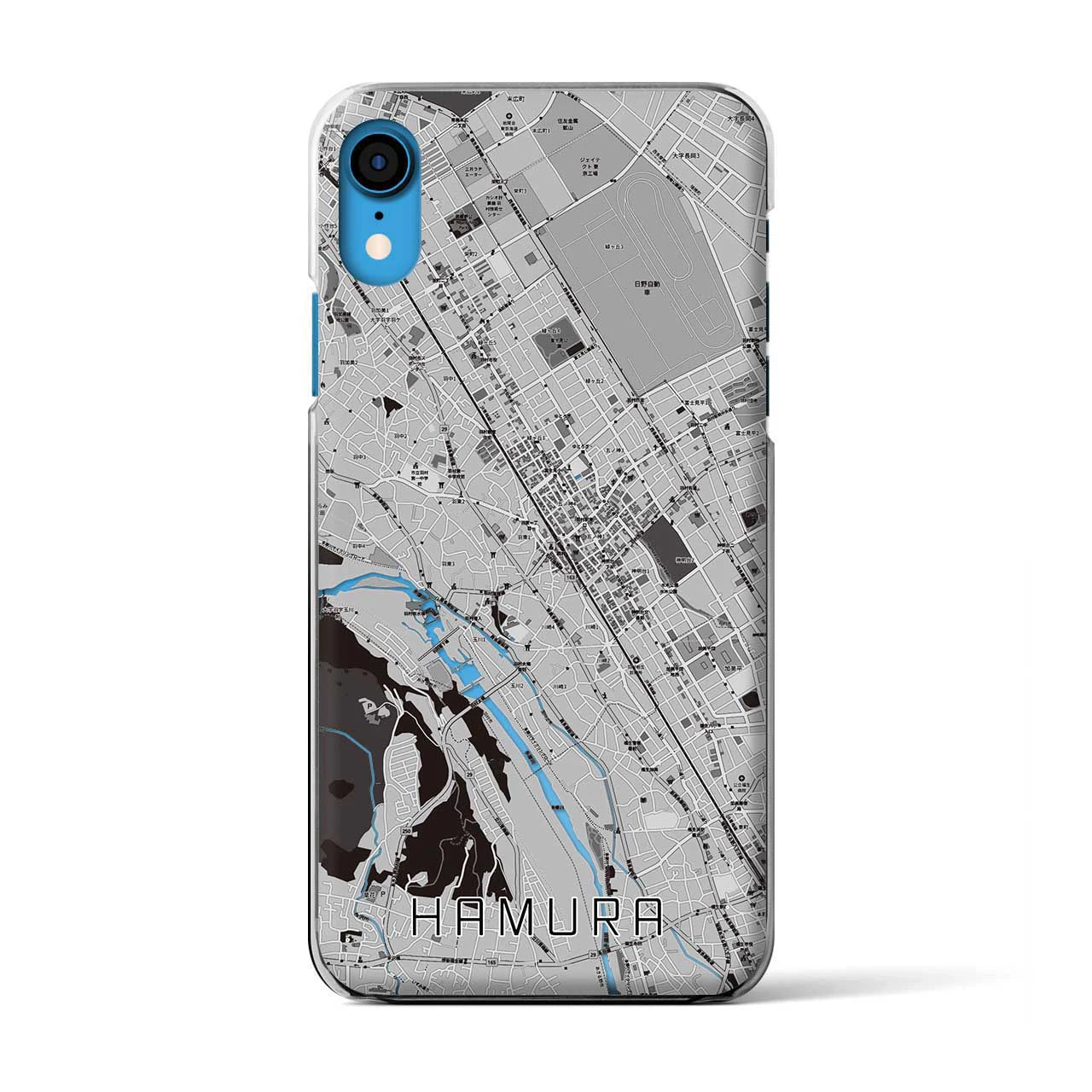 【羽村(東京都)】地図柄iPhoneケース(クリアタイプ)
