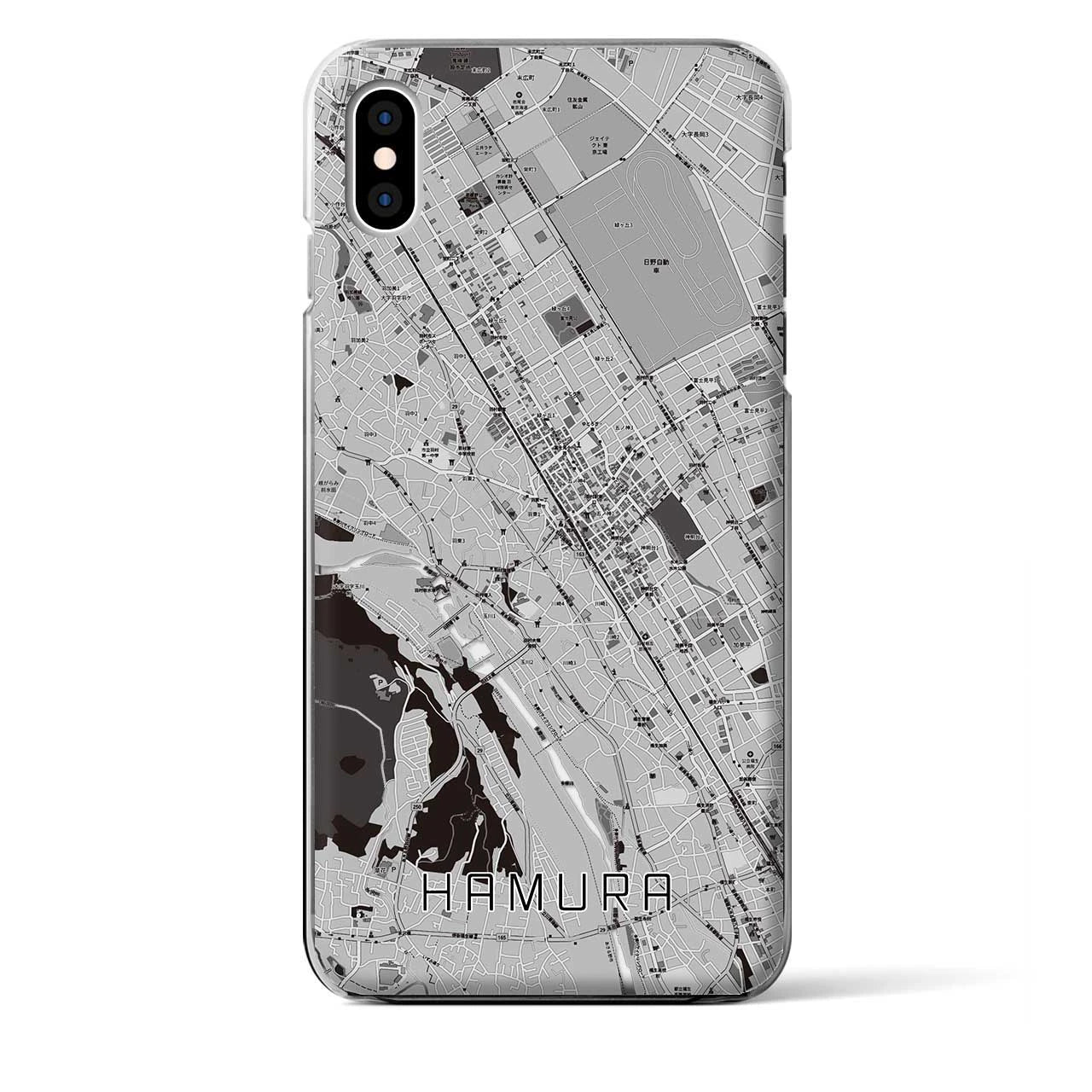 【羽村(東京都)】地図柄iPhoneケース(クリアタイプ)