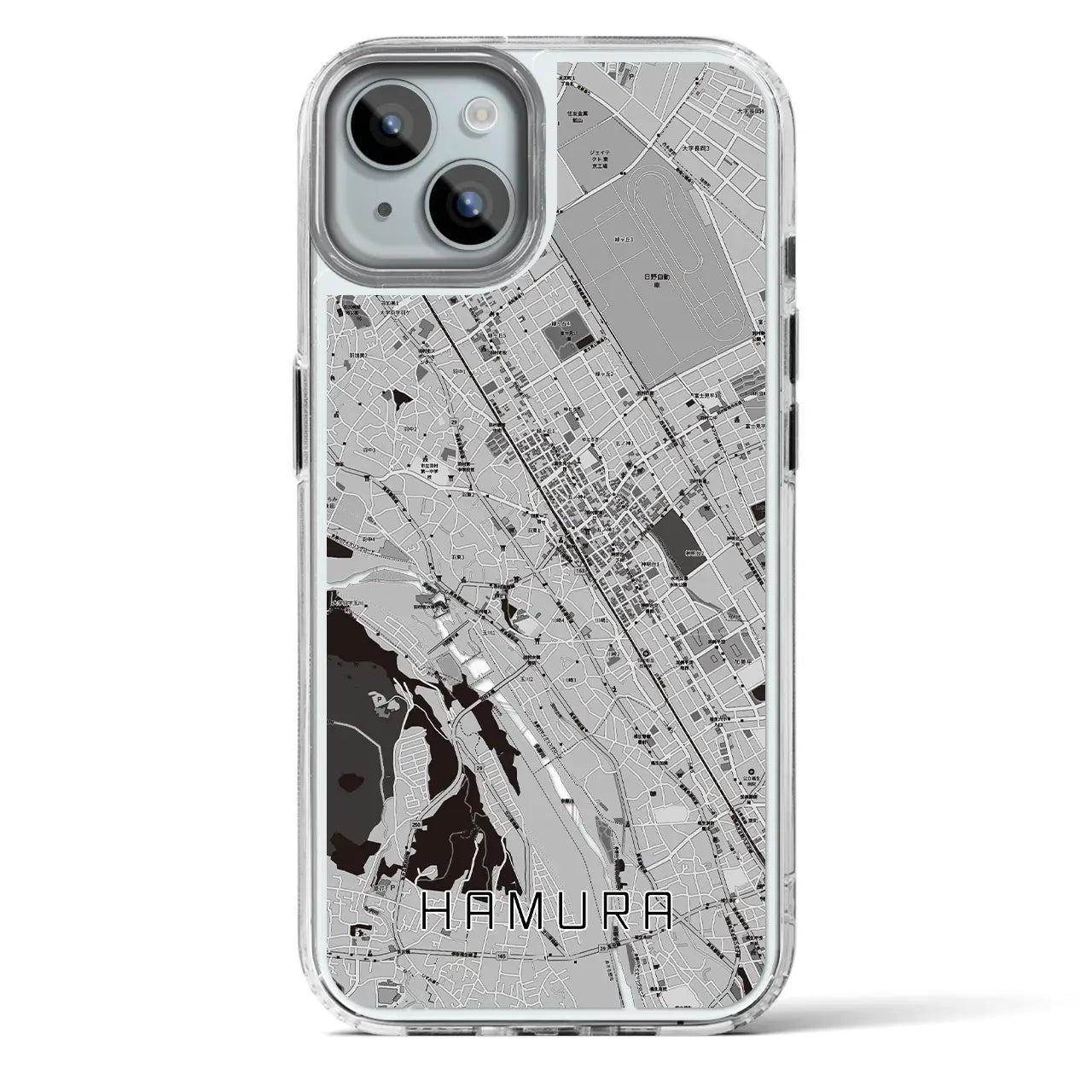 【羽村(東京都)】地図柄iPhoneケース(MagSafeタイプ)