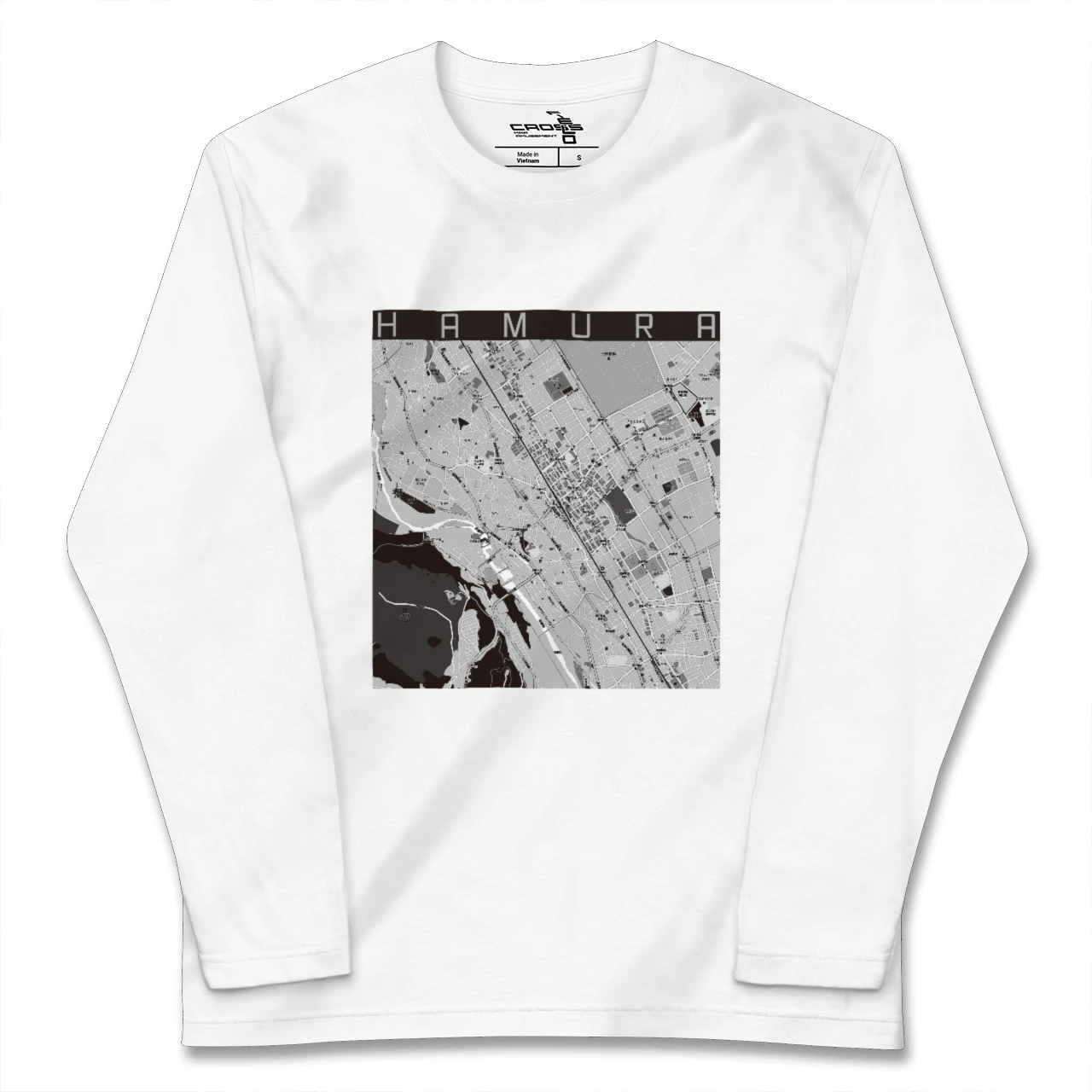 【羽村(東京都)】地図柄ロングスリーブTシャツ