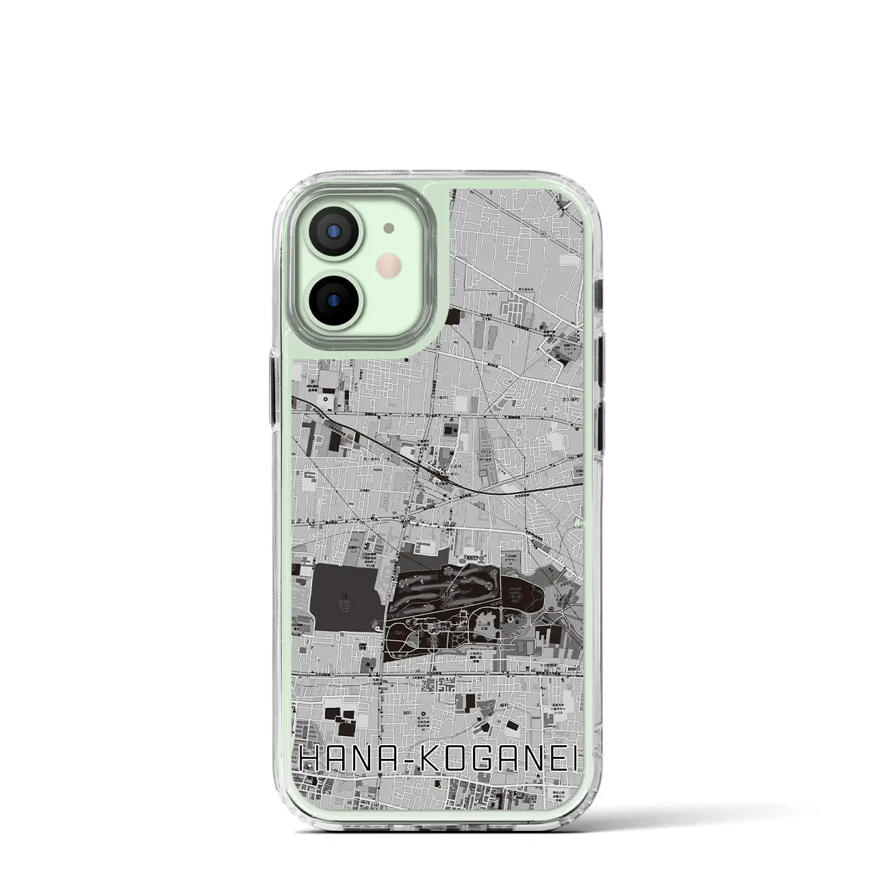 【花小金井(東京都)】地図柄iPhoneケース(MagSafeタイプ)