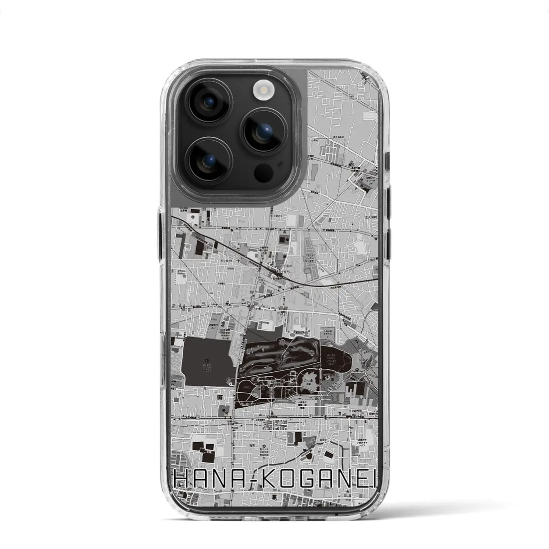 【花小金井(東京都)】地図柄iPhoneケース(MagSafeタイプ)