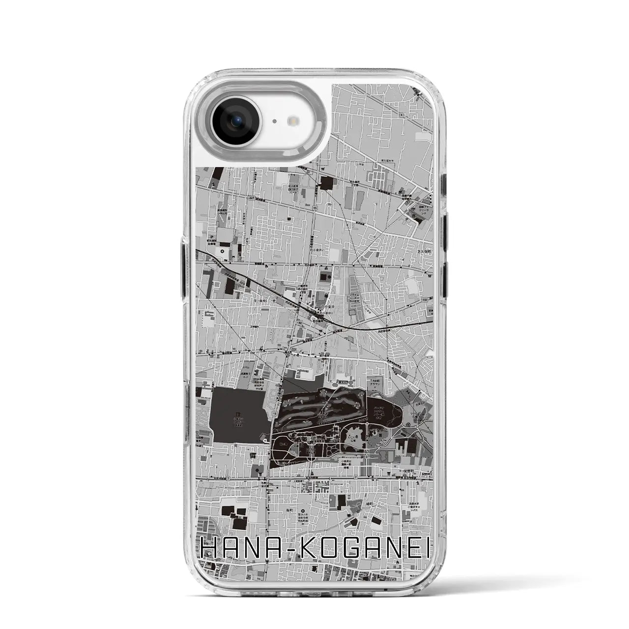 【花小金井(東京都)】地図柄iPhoneケース(MagSafeタイプ)