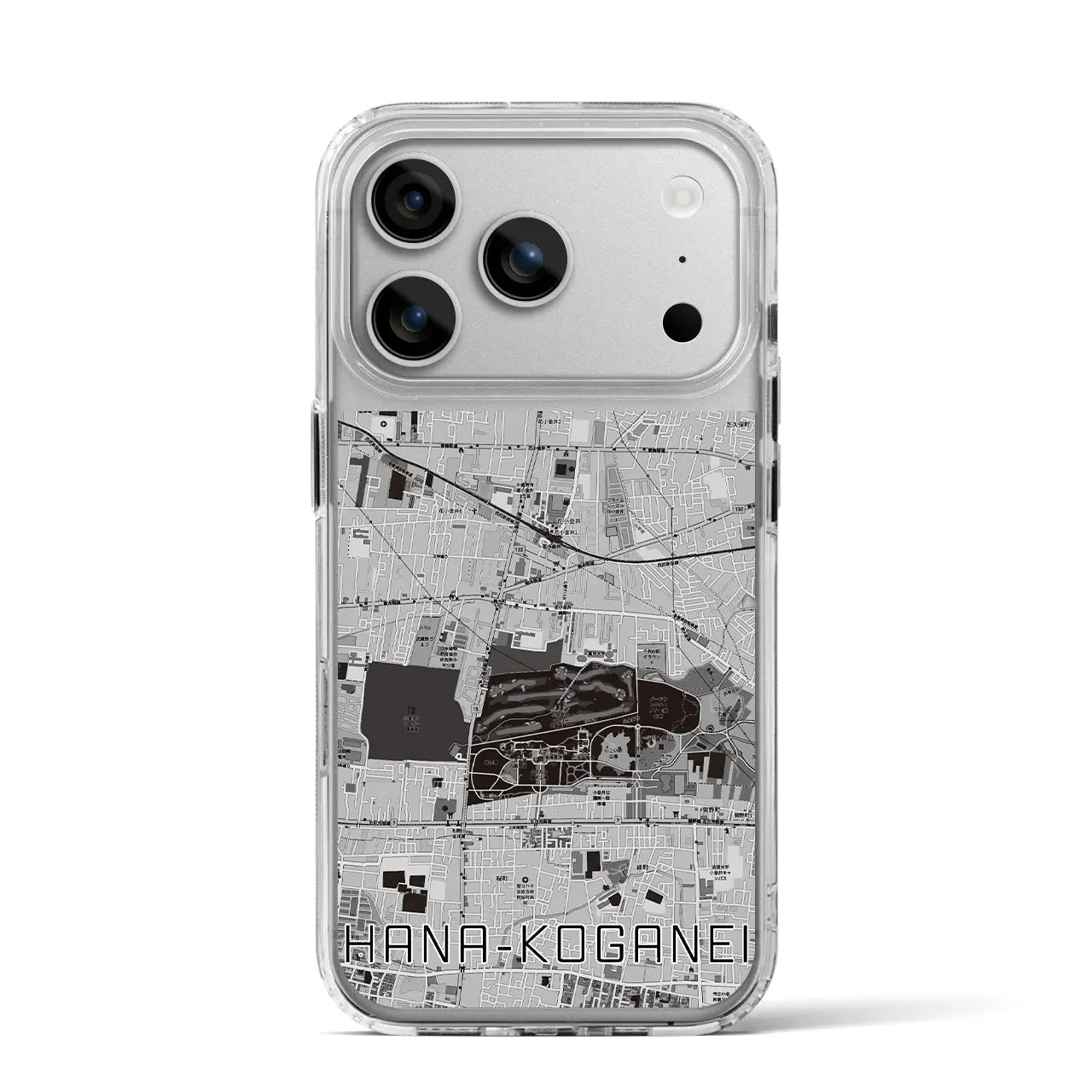 【花小金井(東京都)】地図柄iPhoneケース(MagSafeタイプ)