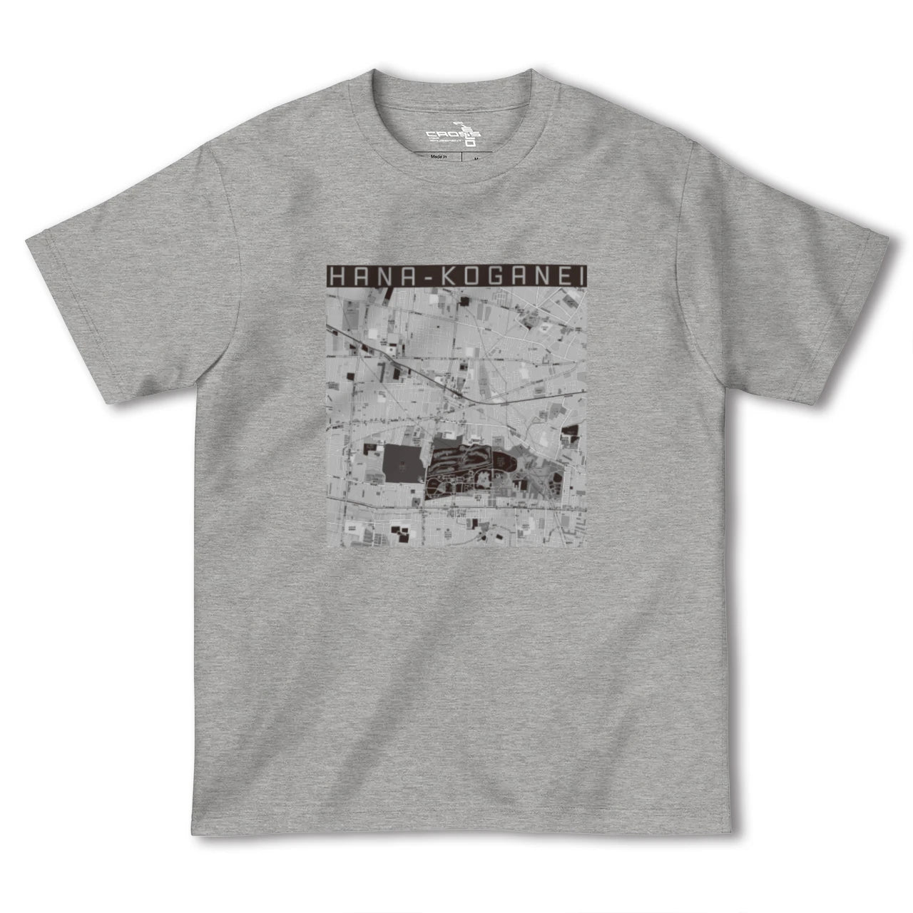 【花小金井(東京都)】地図柄ヘビーウェイトTシャツ