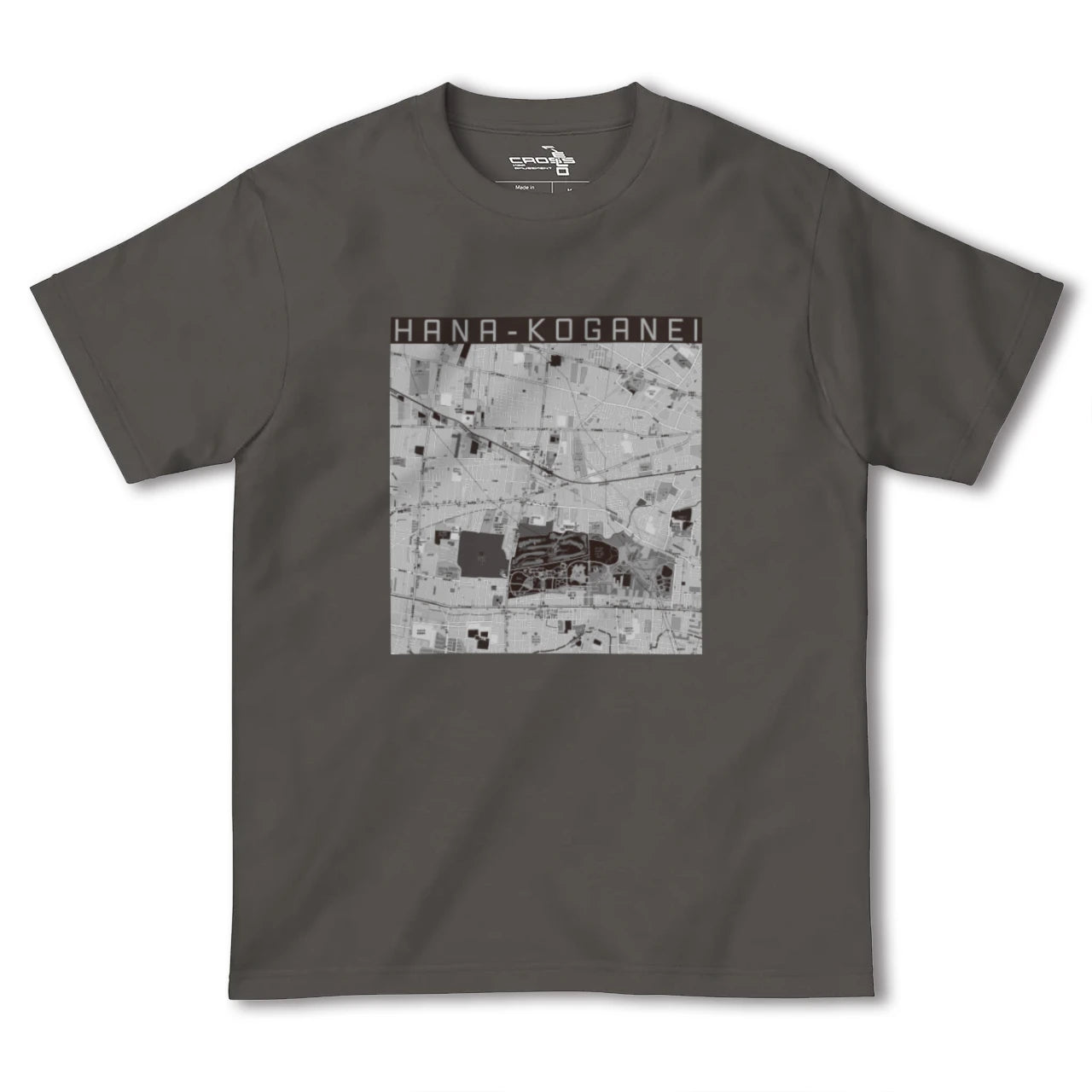 【花小金井(東京都)】地図柄ヘビーウェイトTシャツ