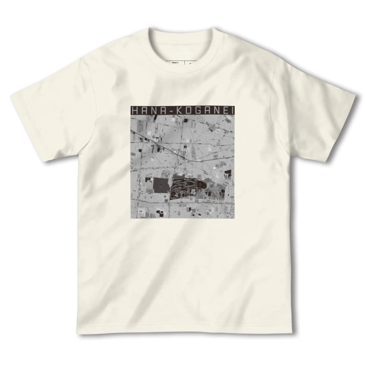 【花小金井(東京都)】地図柄ヘビーウェイトTシャツ