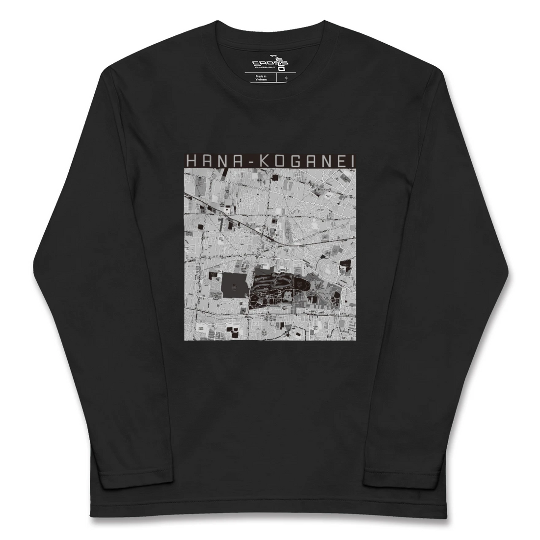 【花小金井(東京都)】地図柄ロングスリーブTシャツ