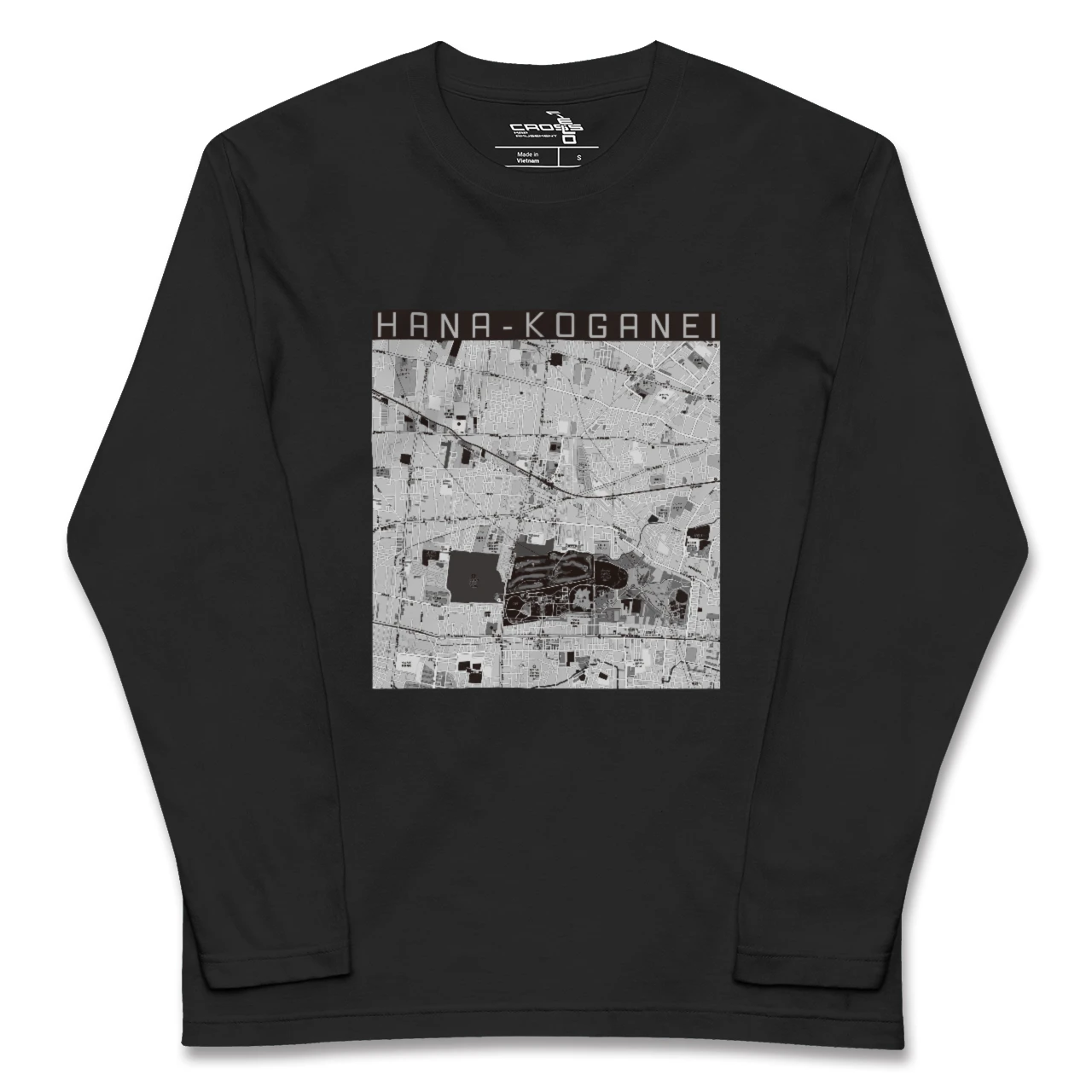 【花小金井(東京都)】地図柄ロングスリーブTシャツ