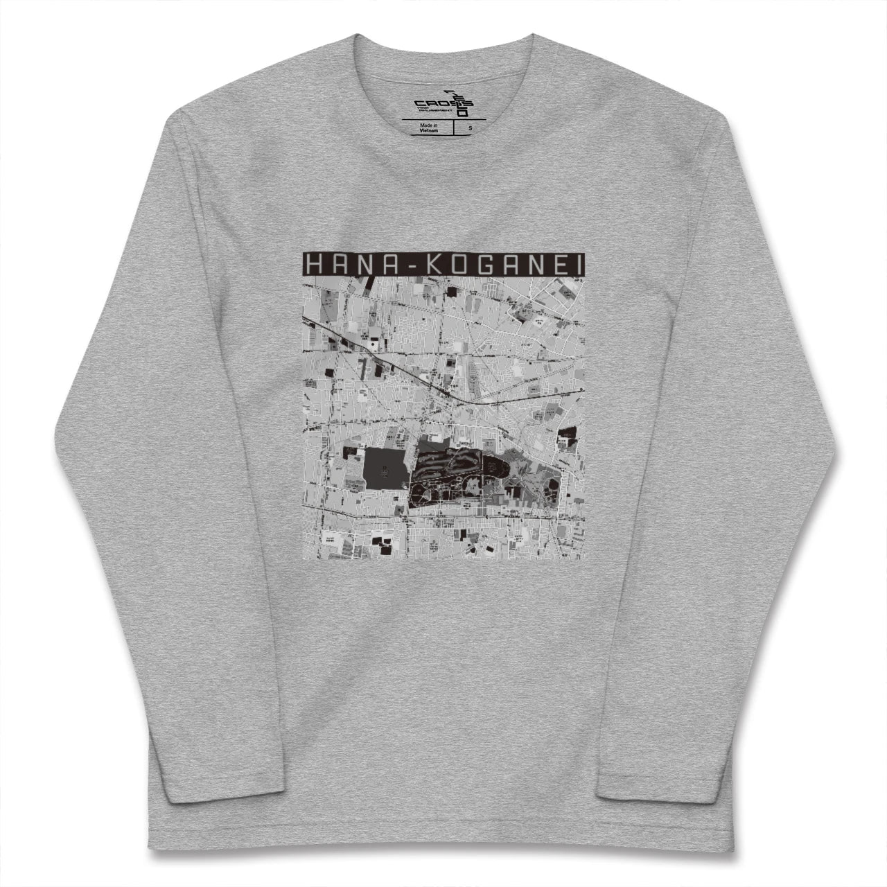 【花小金井(東京都)】地図柄ロングスリーブTシャツ