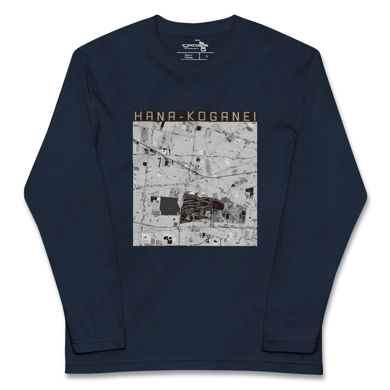 【花小金井(東京都)】地図柄ロングスリーブTシャツ