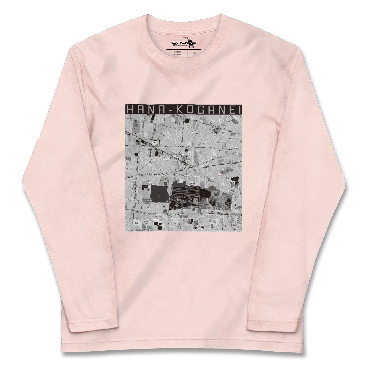 【花小金井(東京都)】地図柄ロングスリーブTシャツ