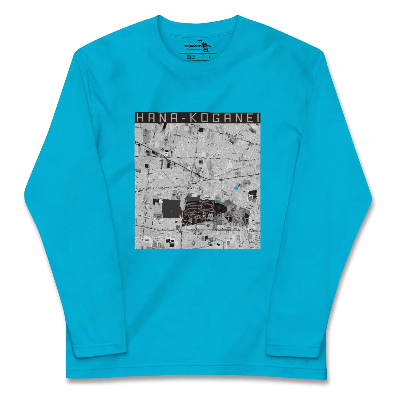 【花小金井(東京都)】地図柄ロングスリーブTシャツ