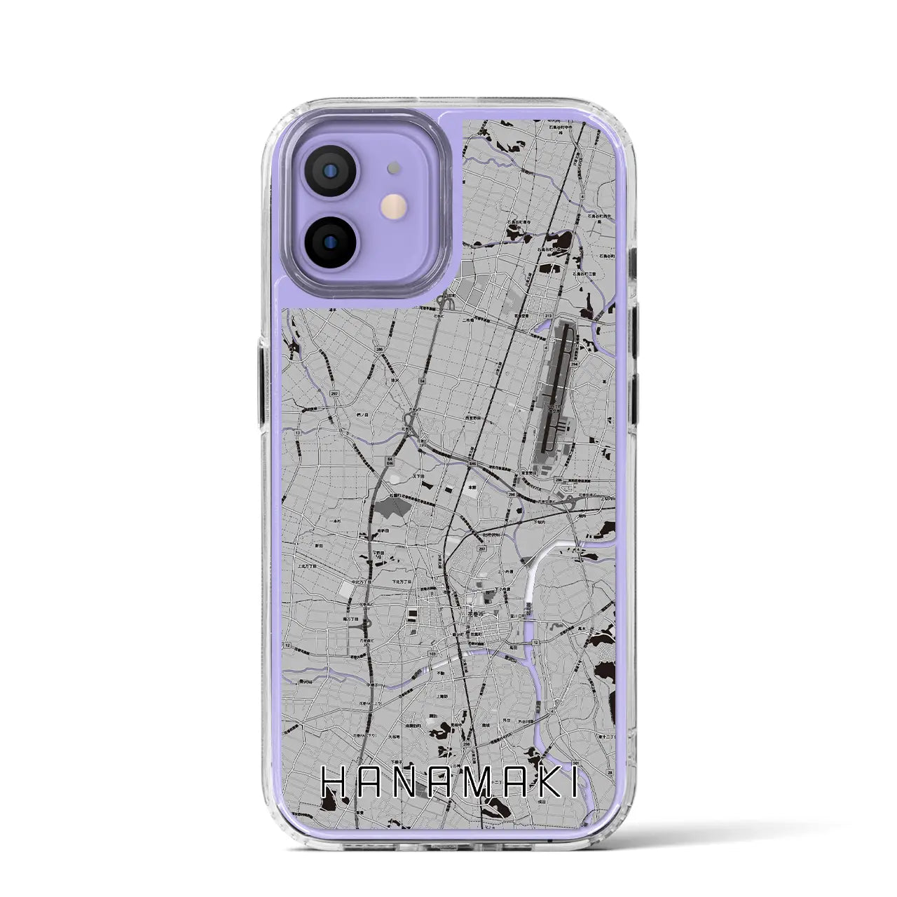 【花巻(岩手県)】地図柄iPhoneケース(MagSafeタイプ)