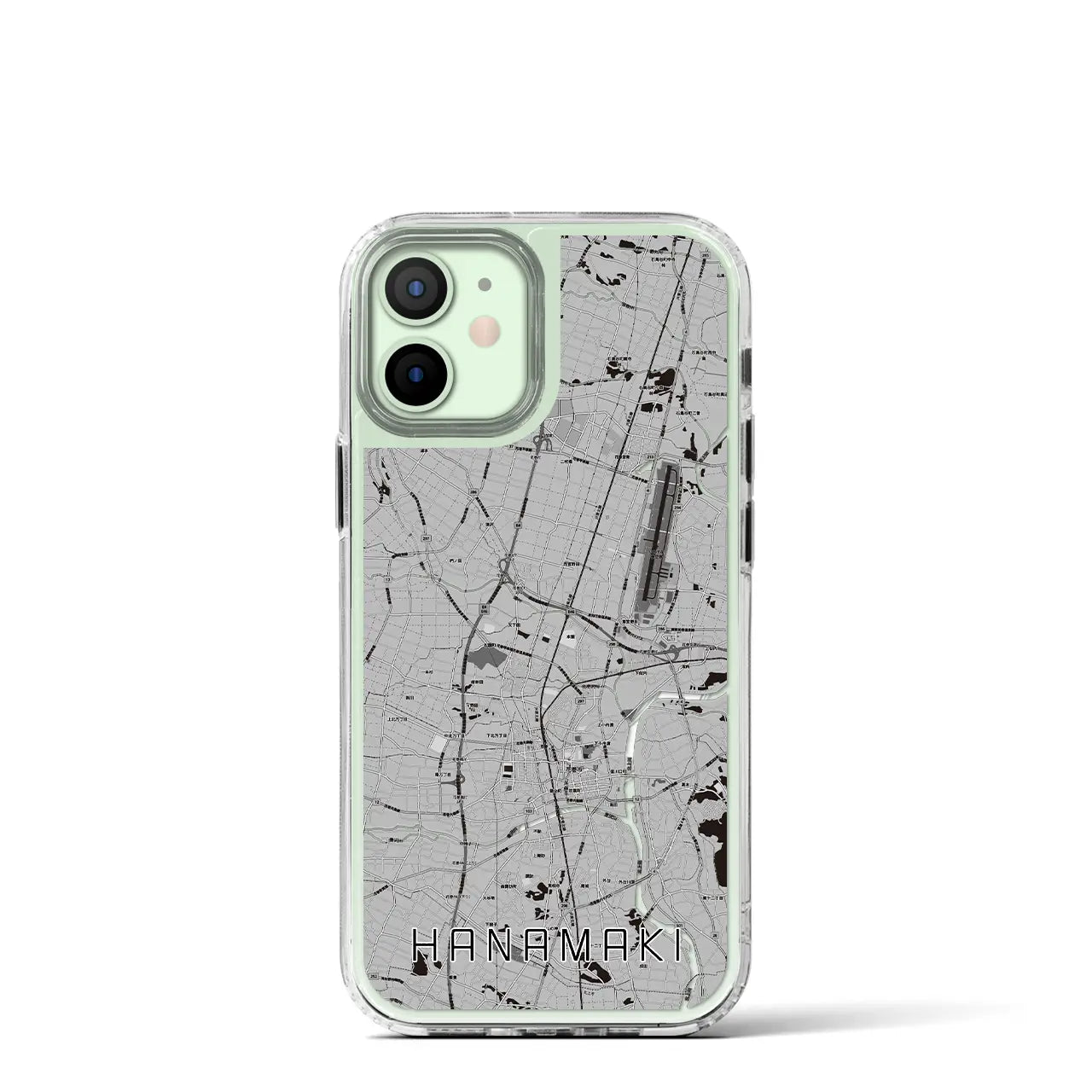 【花巻(岩手県)】地図柄iPhoneケース(MagSafeタイプ)