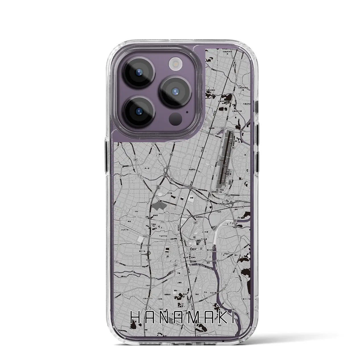 【花巻(岩手県)】地図柄iPhoneケース(MagSafeタイプ)