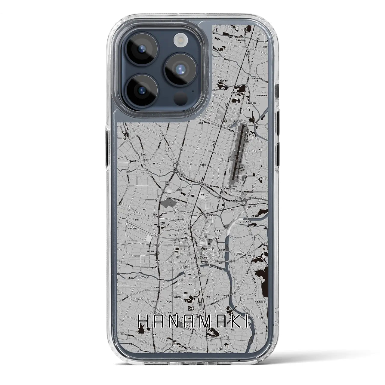 【花巻(岩手県)】地図柄iPhoneケース(MagSafeタイプ)