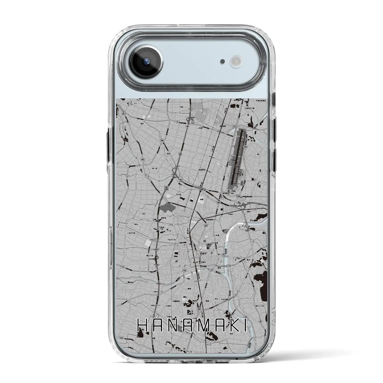 【花巻(岩手県)】地図柄iPhoneケース(MagSafeタイプ)