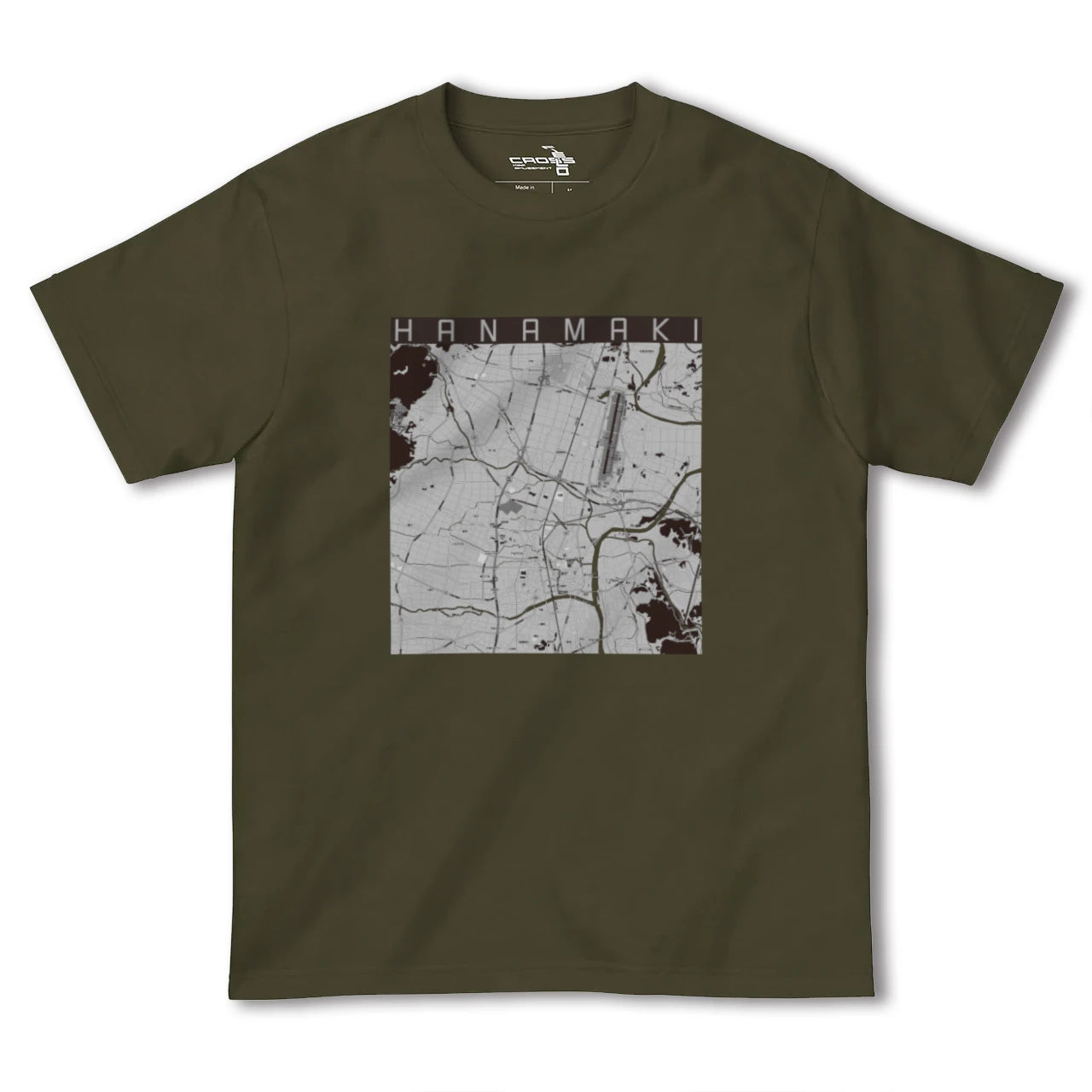 【花巻(岩手県)】地図柄ヘビーウェイトTシャツ