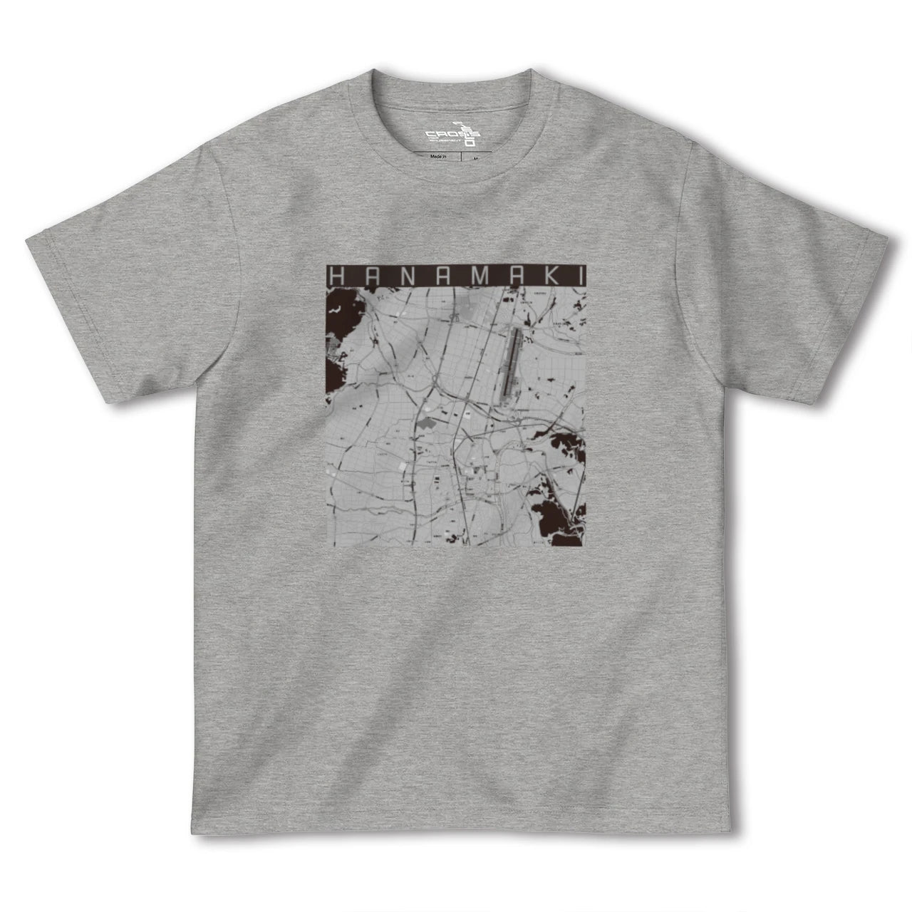 【花巻(岩手県)】地図柄ヘビーウェイトTシャツ