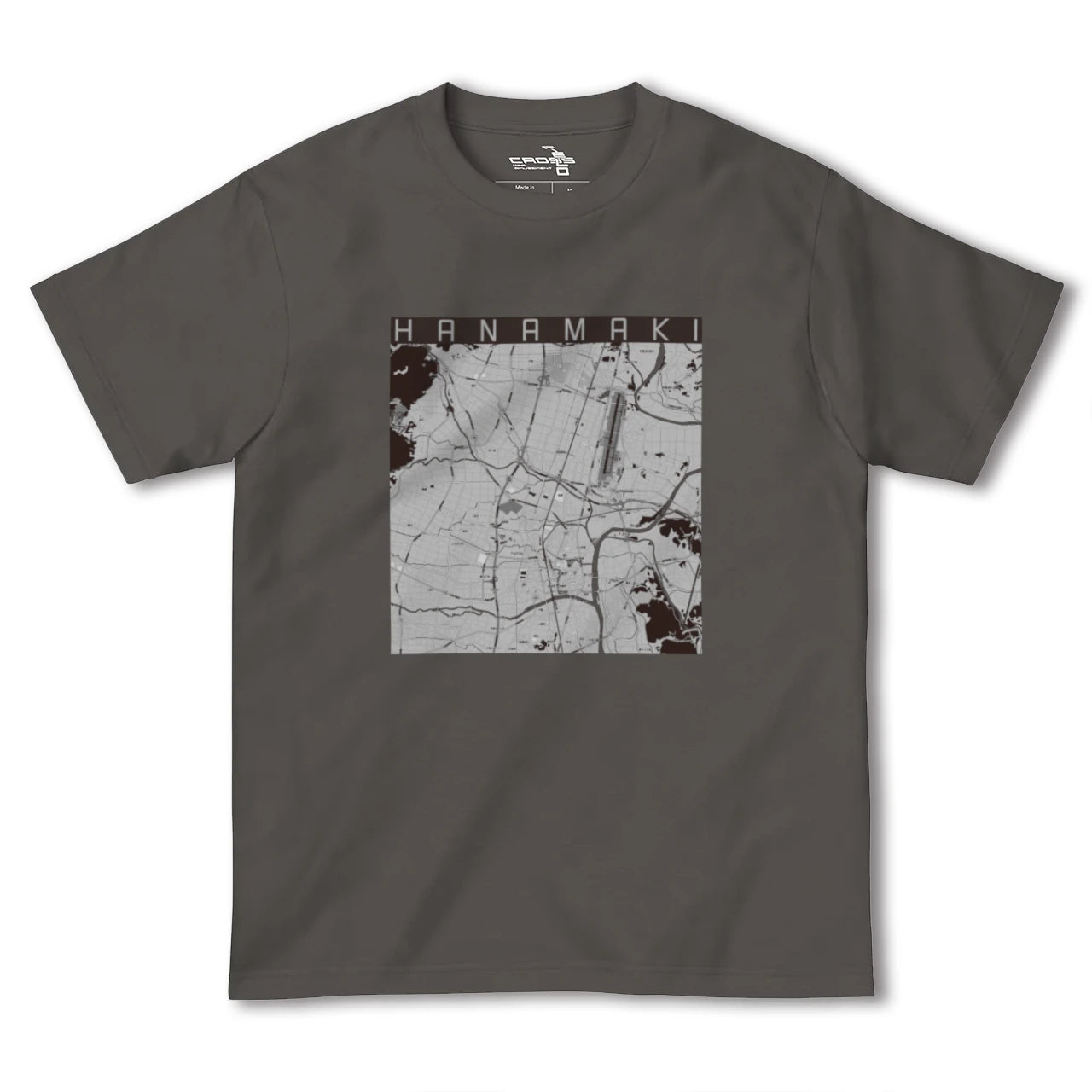 【花巻(岩手県)】地図柄ヘビーウェイトTシャツ