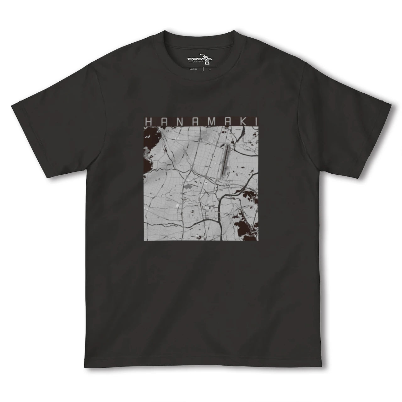 【花巻(岩手県)】地図柄ヘビーウェイトTシャツ