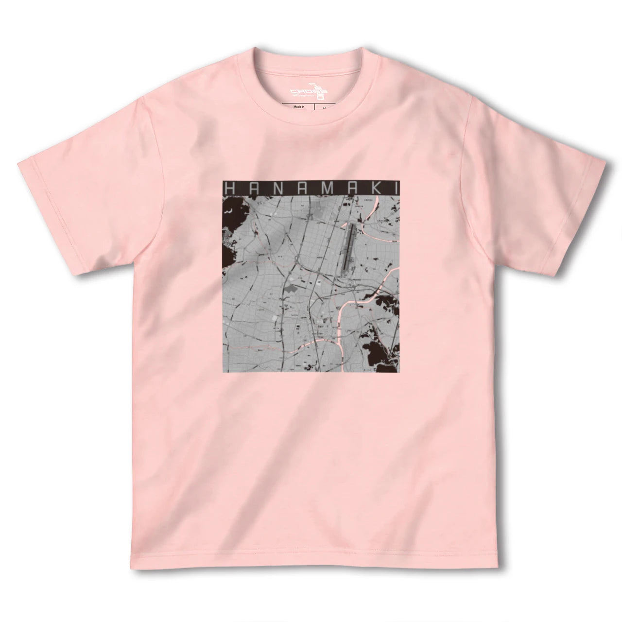 【花巻(岩手県)】地図柄ヘビーウェイトTシャツ