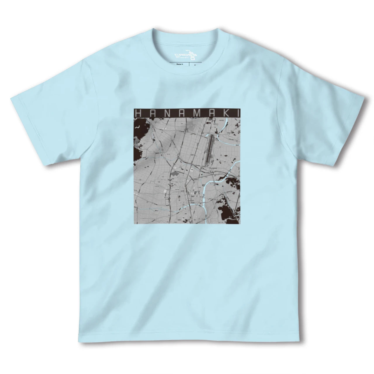 【花巻(岩手県)】地図柄ヘビーウェイトTシャツ