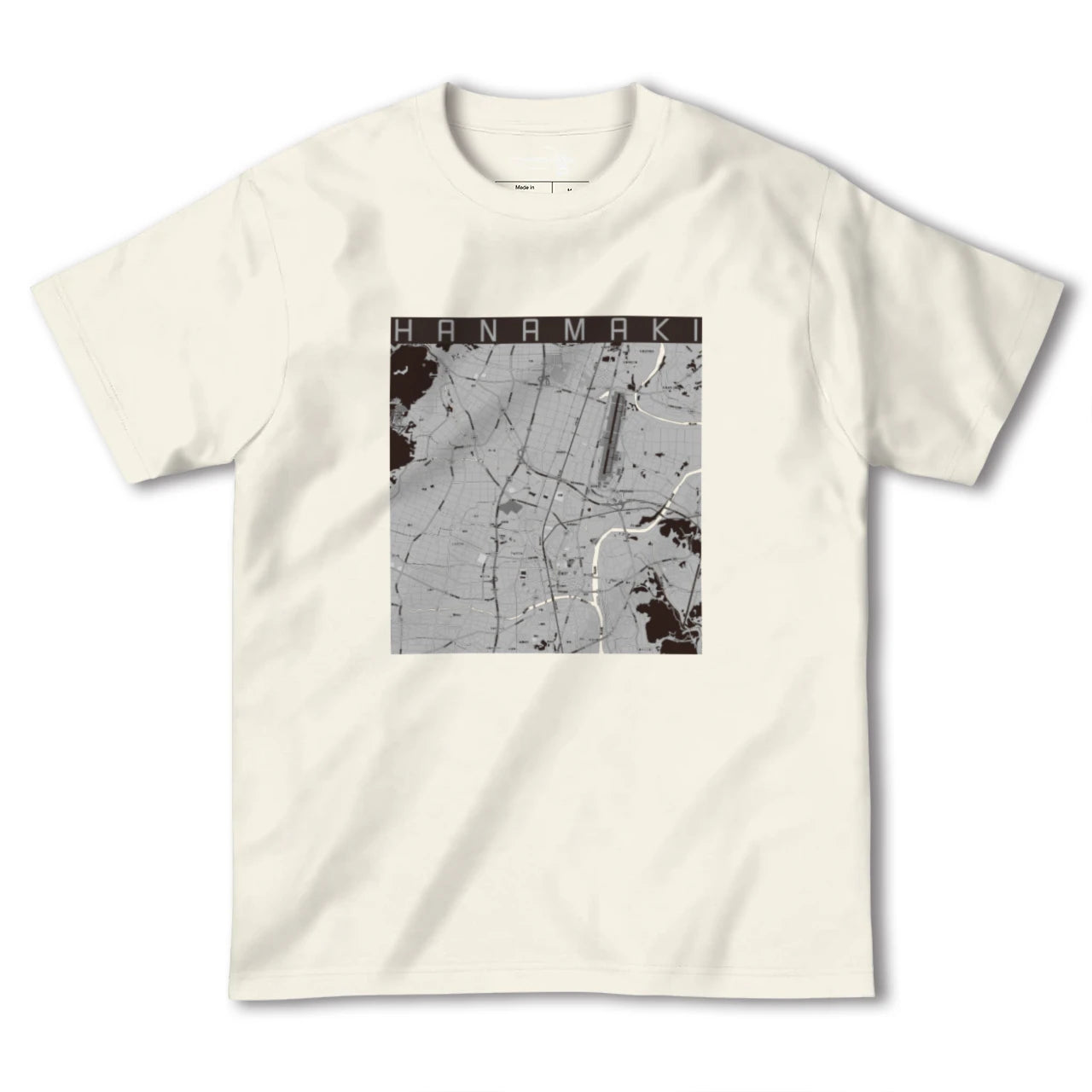 【花巻(岩手県)】地図柄ヘビーウェイトTシャツ
