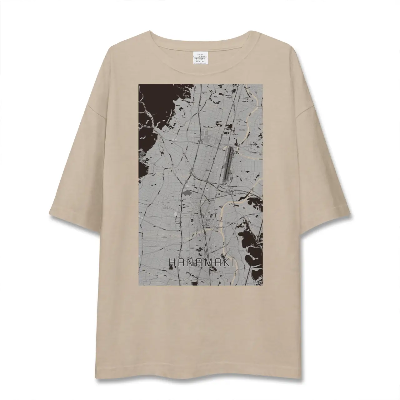 【花巻(岩手県)】地図柄ビッグシルエットTシャツ