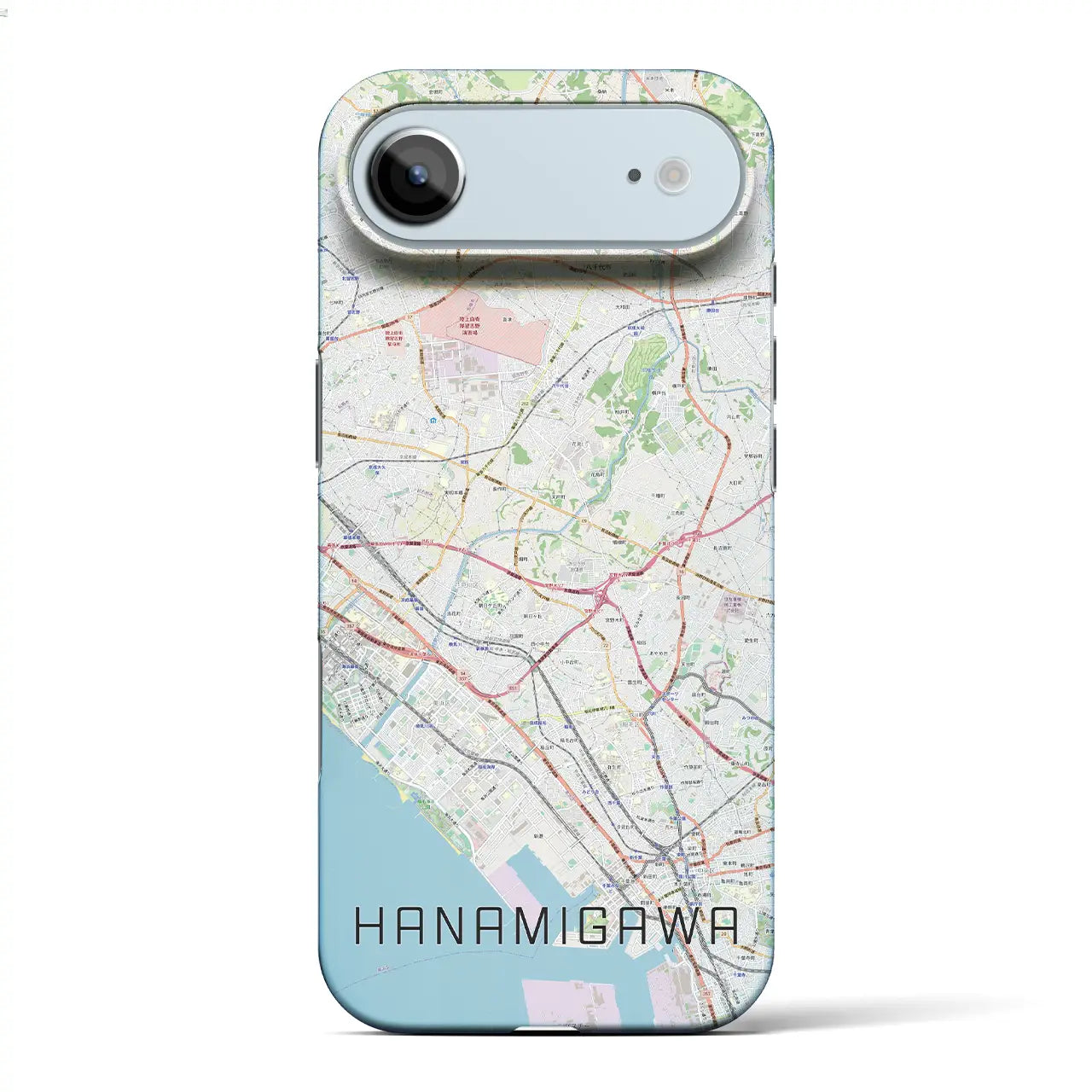 【花見川(千葉県)】地図柄iPhoneケース(バックカバータイプ)ナチュラル・iPhone 17 Pro Max 用