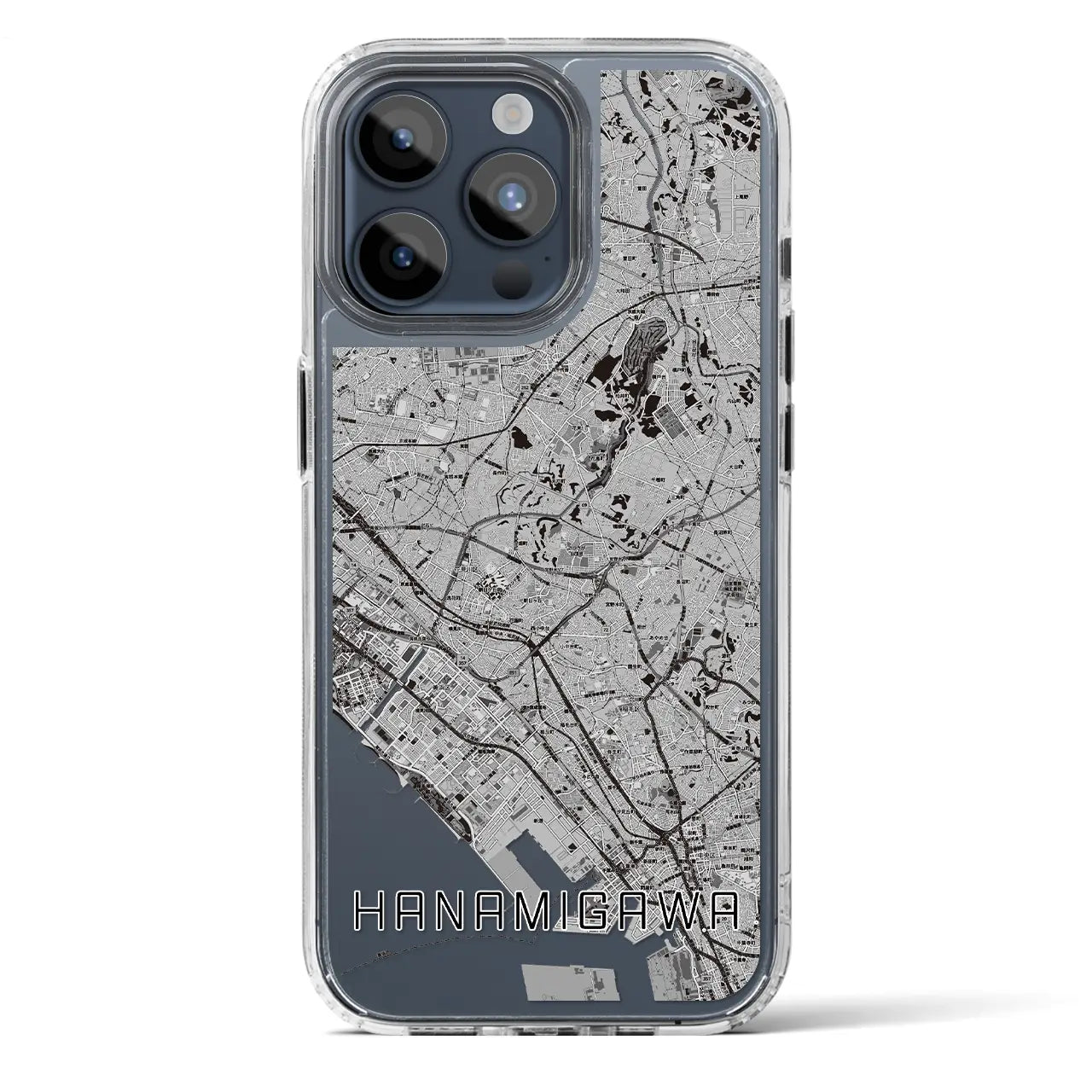 【花見川(千葉県)】地図柄iPhoneケース(MagSafeタイプ)