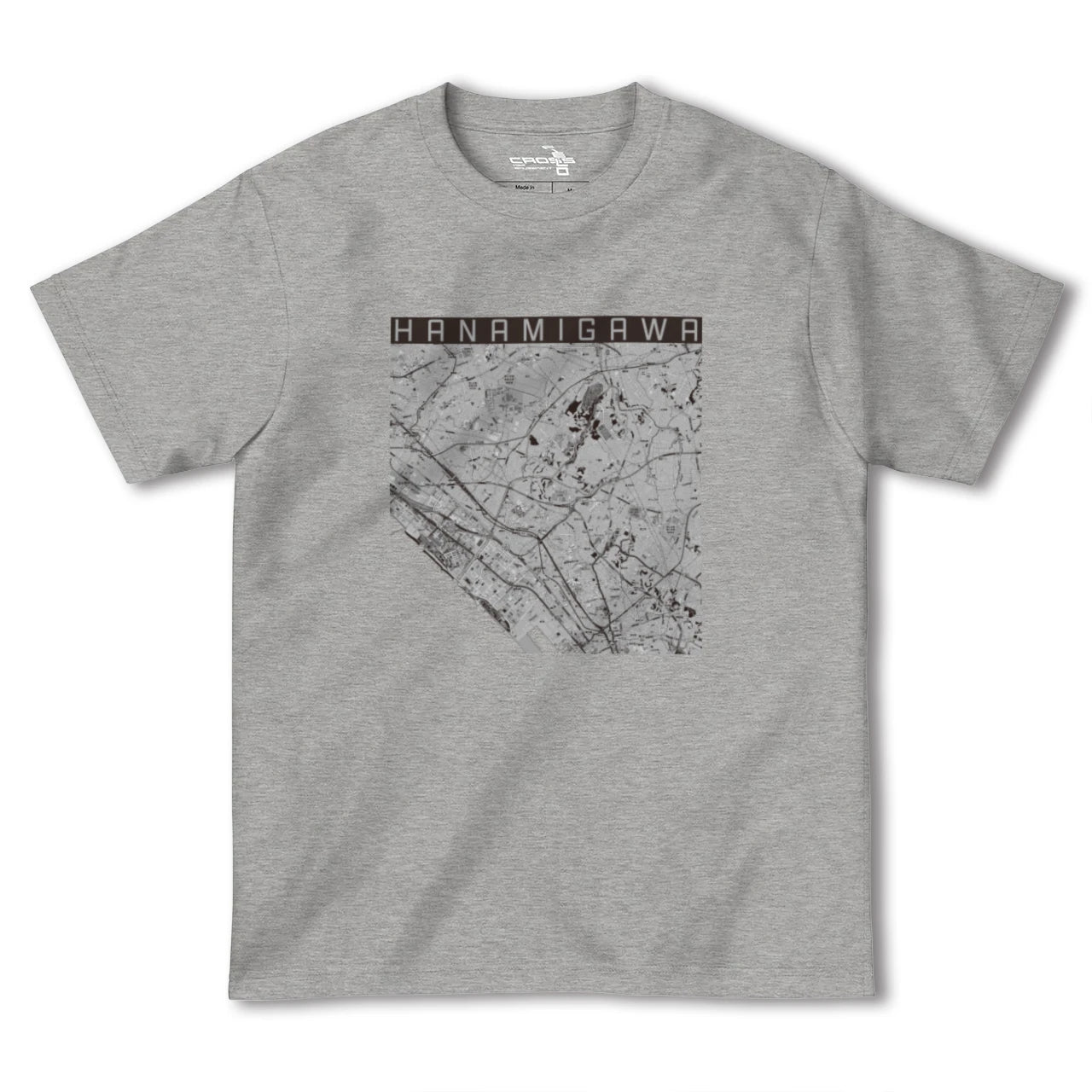 【花見川(千葉県)】地図柄ヘビーウェイトTシャツ